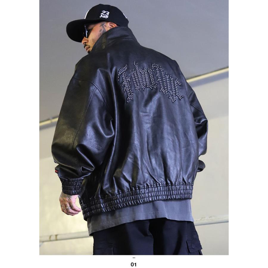 FUBU（フブ） アウター 長袖 レザージャケット ブルゾン メンズ 春秋冬