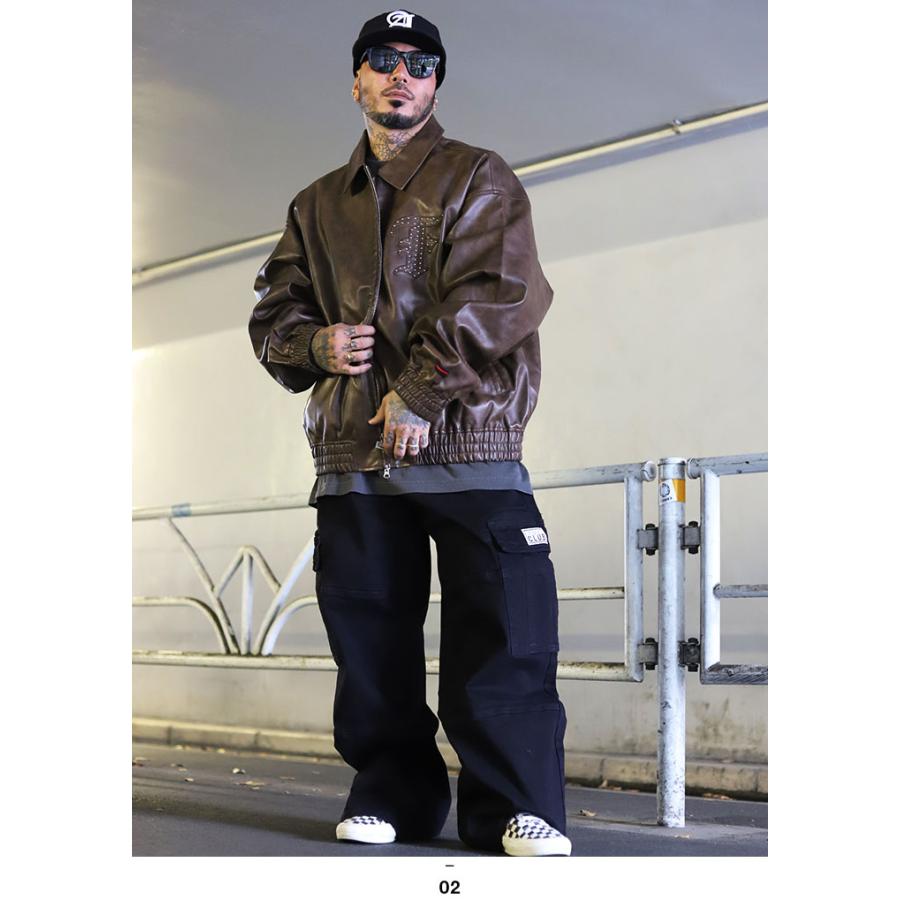 FUBU（フブ） アウター 長袖 レザージャケット ブルゾン メンズ 春秋冬