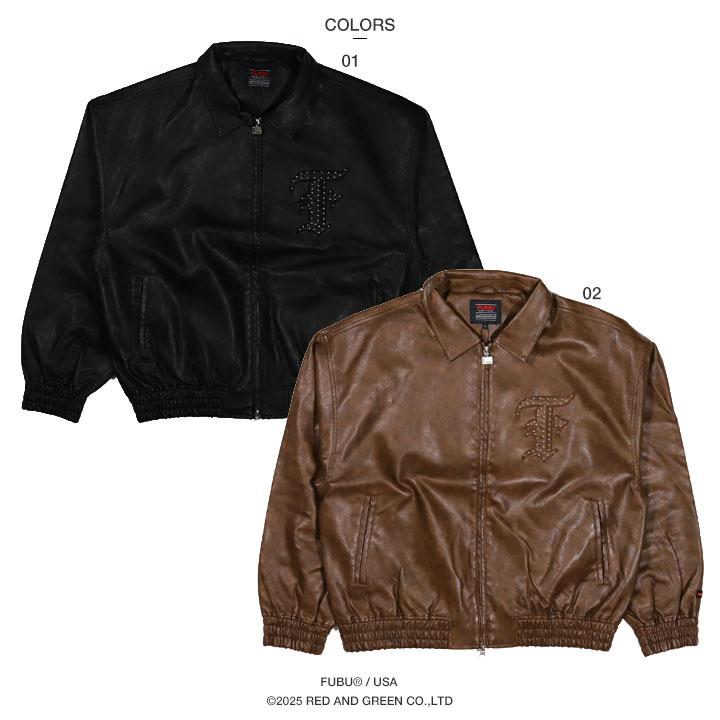 FUBU（フブ） アウター 長袖 レザージャケット ブルゾン メンズ 春秋冬