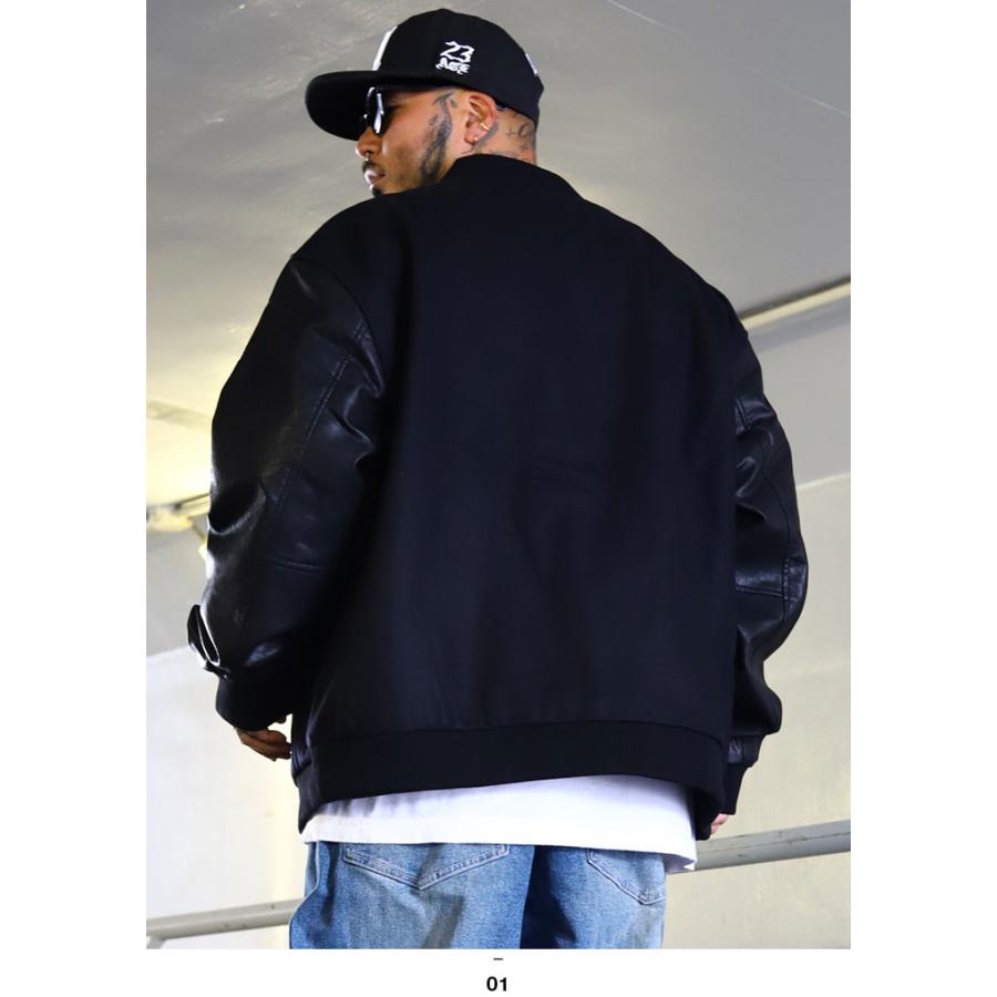 PRO CLUB アウター 長袖 スタジャン ブルゾン レザー ストリート プロ