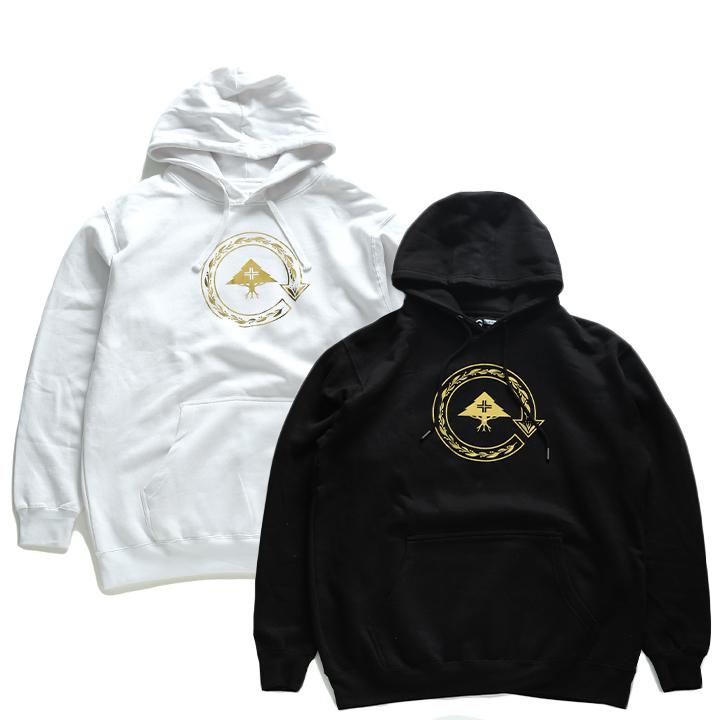 蔵 エルアールジー Lrg フードパーカー スウェット 長袖 大きいサイズ かっこいい おしゃれ バロック調 金箔プリント シンプル ビッグシルエット Novabookings Com Br