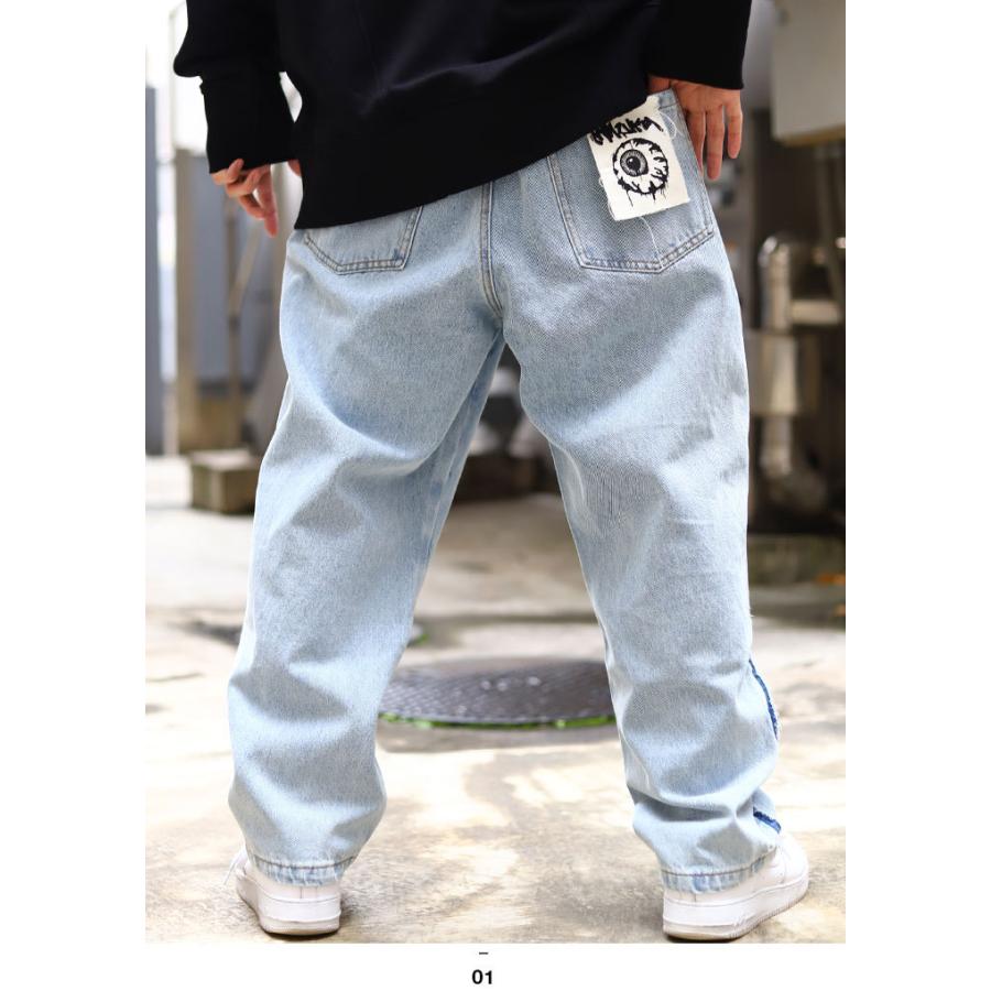 人気ブランドを ミシカ Mishka ジーンズ 大きいサイズ デニム ロングパンツ ワイドパンツ バギーパンツ ラインパンツ 太め ジーパン Gパン 長ズボン 大きいサイズ 超大特価 Laporgub Jatengprov Go Id