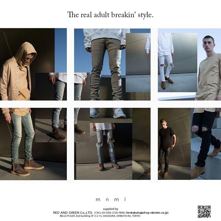 mnml（ミニマル） デニム ジーンズ ジーパン Gパン パンツ スリム 無地