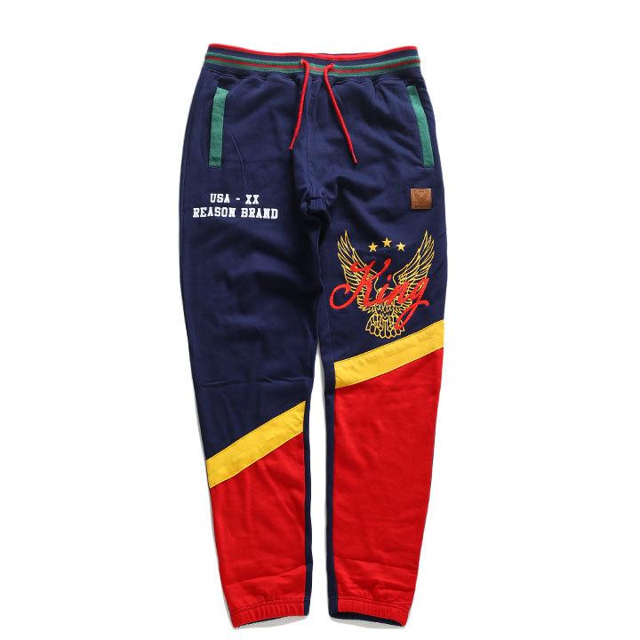 リーズン Reason スウェットパンツ イージーパンツ ロングパンツ ジョガーパンツ 長ズボン 大きいサイズ かっこいい おしゃれ 切替 アシンメトリー リブライン 本格派大人のb系xlダンス通販 通販 Yahoo ショッピング