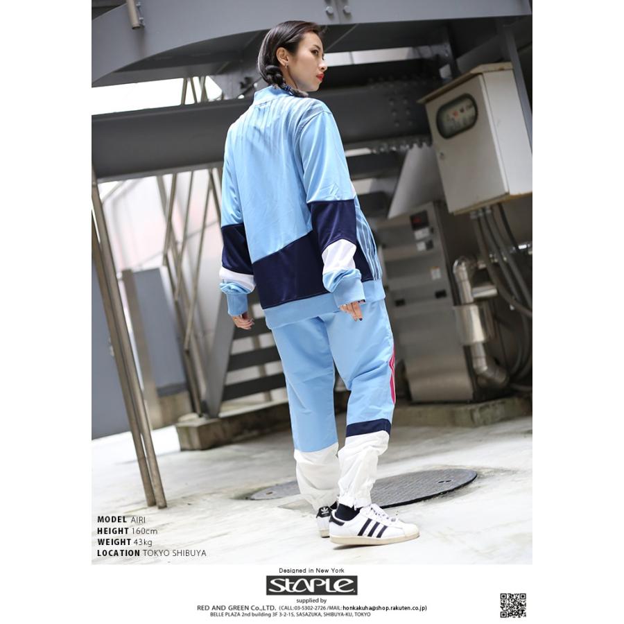 ステイプル Staple ナイロン シャカパン イージーパンツ ロングパンツ 長ズボン メンズ レディース 水色 大きいサイズ B系 テニスカラー ロゴ刺繍 総柄 本格派大人のb系xlダンス通販 通販 Yahoo ショッピング