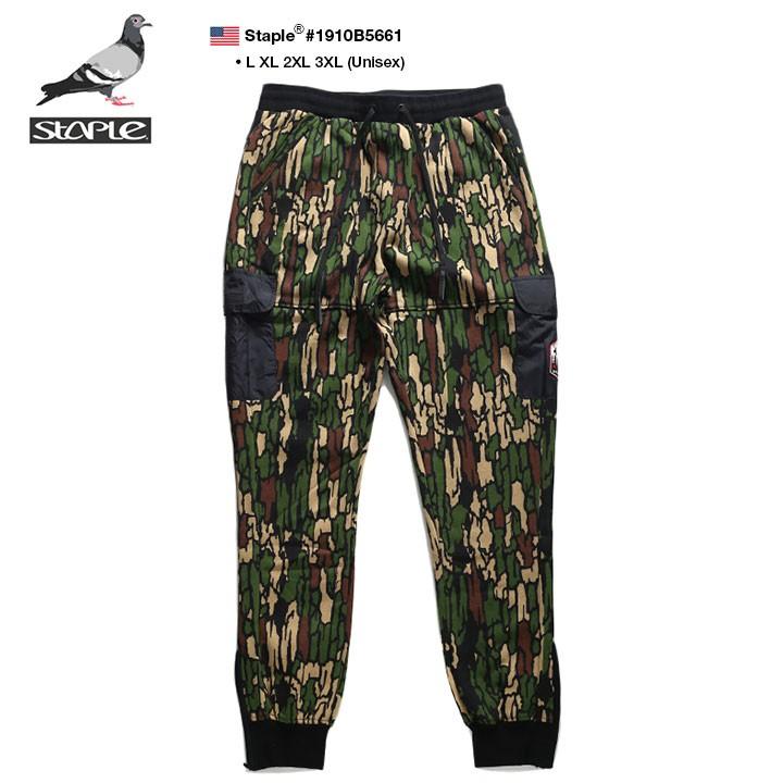 ステイプル Staple スウェットカーゴパンツ ロングパンツ 長ズボン メンズ 大きいサイズ B系 かっこいい おしゃれ イージパンツ 迷彩柄 総柄 ナイロン切替 本格派大人のb系xlダンス通販 通販 Yahoo ショッピング