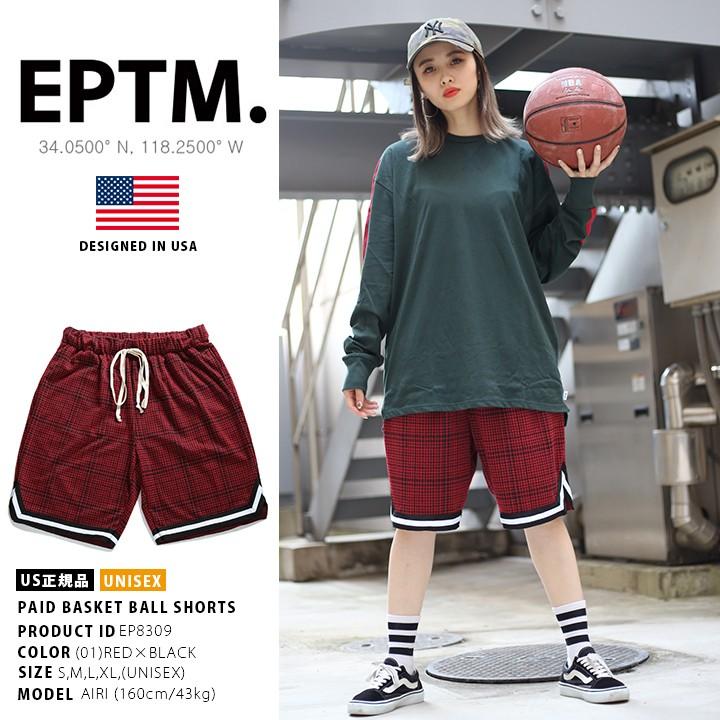 エピトミ Eptm ハーフパンツ バスパン バスケットショーツ ジャージ イージーパンツ かっこいい チェック柄 半ズボン 黒赤 アメリカ製 メンズ 大きいサイズ 本格派大人のb系xlダンス通販 通販 Yahoo ショッピング