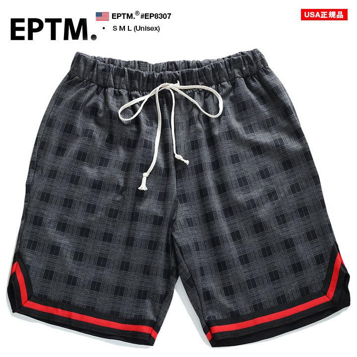 エピトミ Eptm ハーフパンツ バスパン バスケットショーツ ジャージ イージーパンツ かっこいい チェック柄 半ズボン 黒 赤 メンズ 大きいサイズ 本格派大人のb系xlダンス通販 通販 Yahoo ショッピング