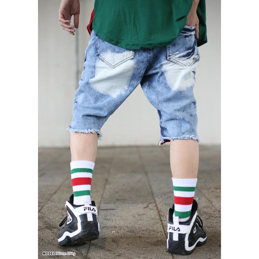 リーズン Reason ストレッチ ハーフパンツ デニム ジーンズ ジーパン Gパン ショーツ 半ズボン メンズ 00b系 かっこいい おしゃれ バイカーズパンツ 本格派大人のb系xlダンス通販 通販 Yahoo ショッピング