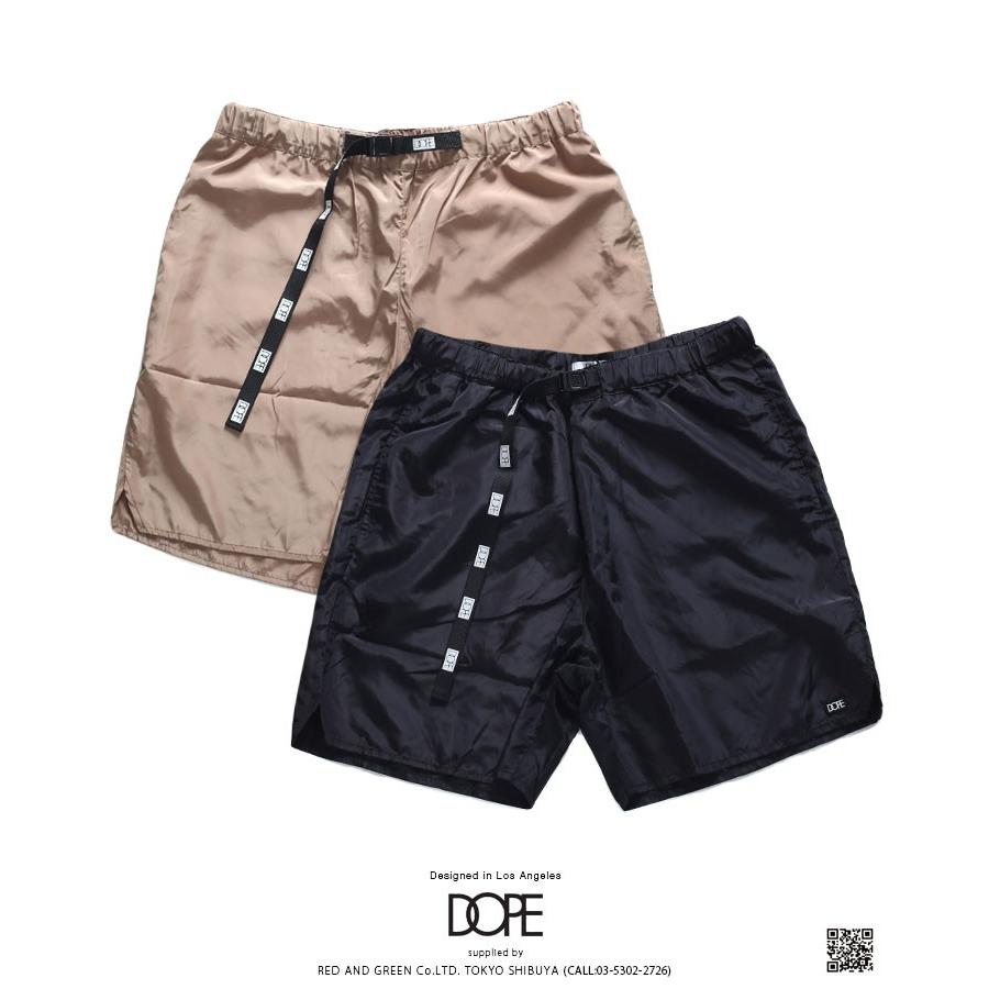 ドープ Dope ハーフパンツ シャカパン ナイロン ショートパンツ ショーツ 半ズボン イージーパンツ 大きいサイズ おしゃれ ベルト付き シンプル 刺繍 ゆったり 本格派大人のb系xlダンス通販 通販 Yahoo ショッピング