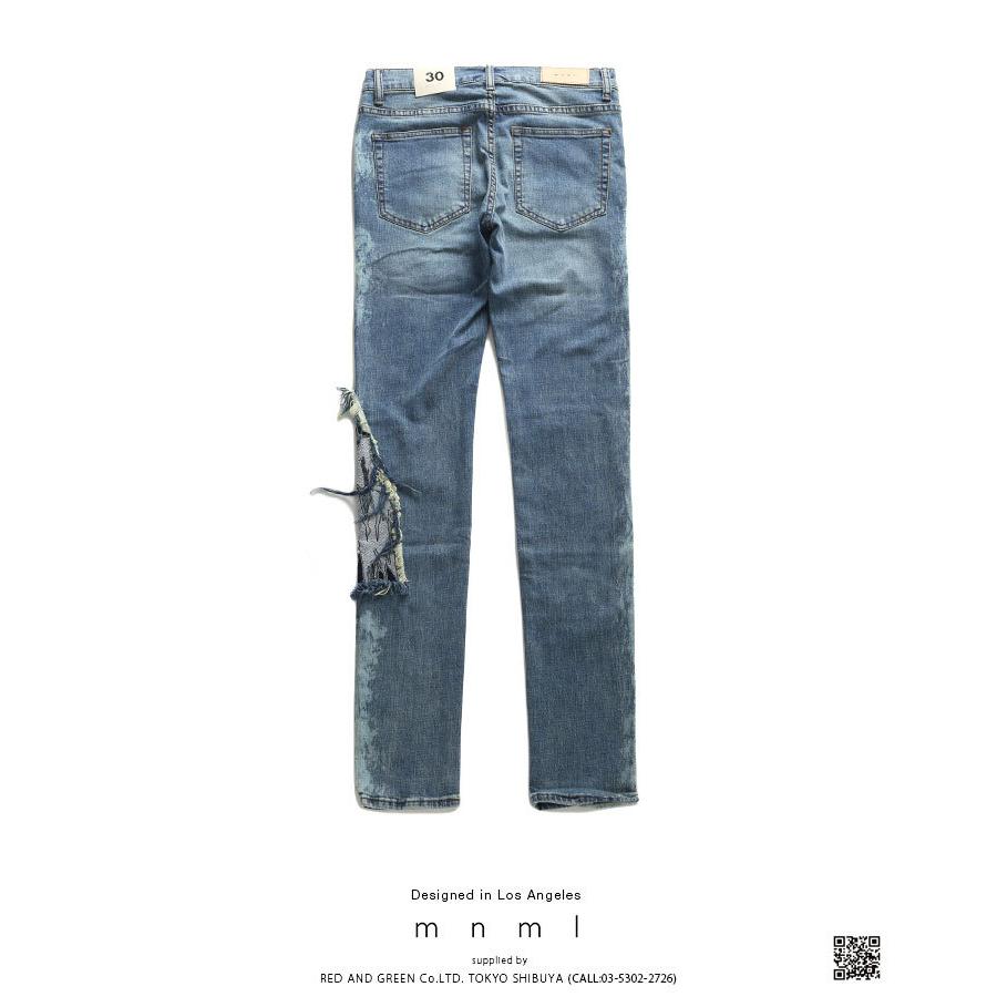 ミニマル Mnml ジーンズ デニム ロングパンツ スリムフィット スキニー ジーパン Gパン 長ズボン ブランド かっこいい X161 細い ペイズリー柄 バンダナ スカル 本格派大人のb系xlダンス通販 通販 Yahoo ショッピング