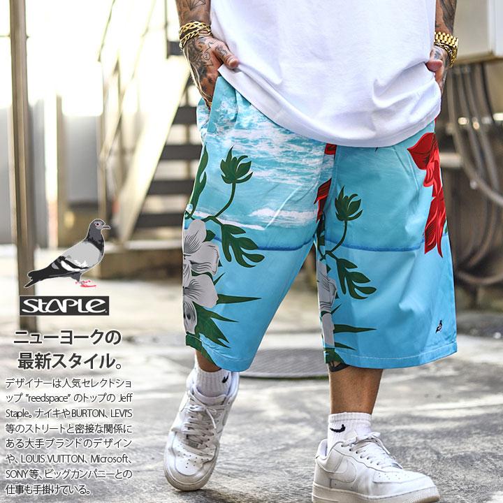 Staple ハーフパンツ 大きいサイズ ステイプル ナイロンパンツ ショートパンツ バギーパンツ 柄パンツ ゆったり パンツ かっこいい ヒップホップ ストリート系 本格派大人のb系xl 零zero 通販 Yahoo ショッピング