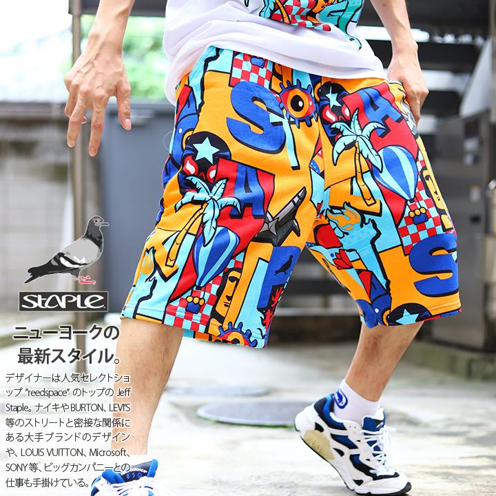 ステイプル Staple ハーフパンツ スウェット ショートパンツ ショーツ 半ズボン イージーパンツ 大きいサイズ かっこいい おしゃれ 総柄 ゆったり ギフト 本格派大人のb系xl 零zero 通販 Yahoo ショッピング