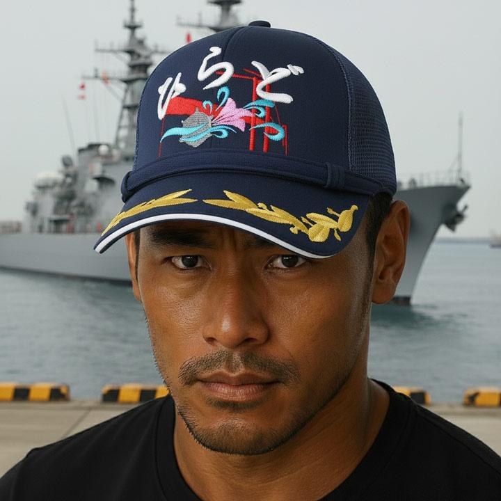 自衛隊 グッズ 掃海艦 ひらど MSO-305 海自 海上自衛隊 帽子 キャップ