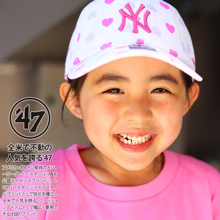 フォーティーセブンブランド 47brand ニューヨーク ヤンキース 帽子 キャップ Cap レディース キッズ 子供用 男の子 女の子 6歳から成人女性まで 総柄 ハート 本格派大人のb系xlダンス通販 通販 Yahoo ショッピング