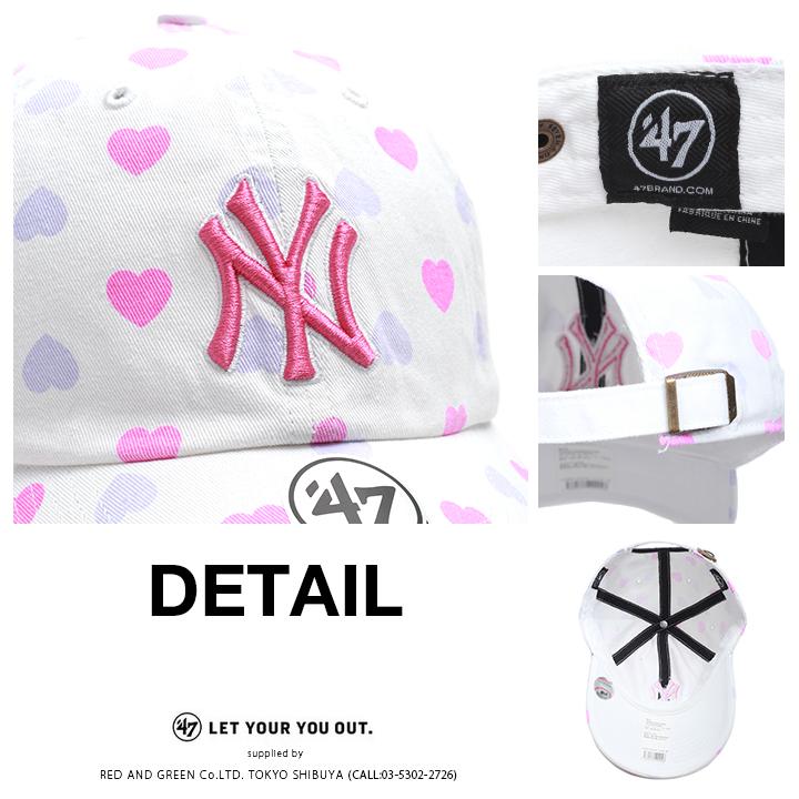 フォーティーセブンブランド 47brand ニューヨーク ヤンキース 帽子 キャップ Cap レディース キッズ 子供用 男の子 女の子 6歳から成人女性まで 総柄 ハート 本格派大人のb系xlダンス通販 通販 Yahoo ショッピング