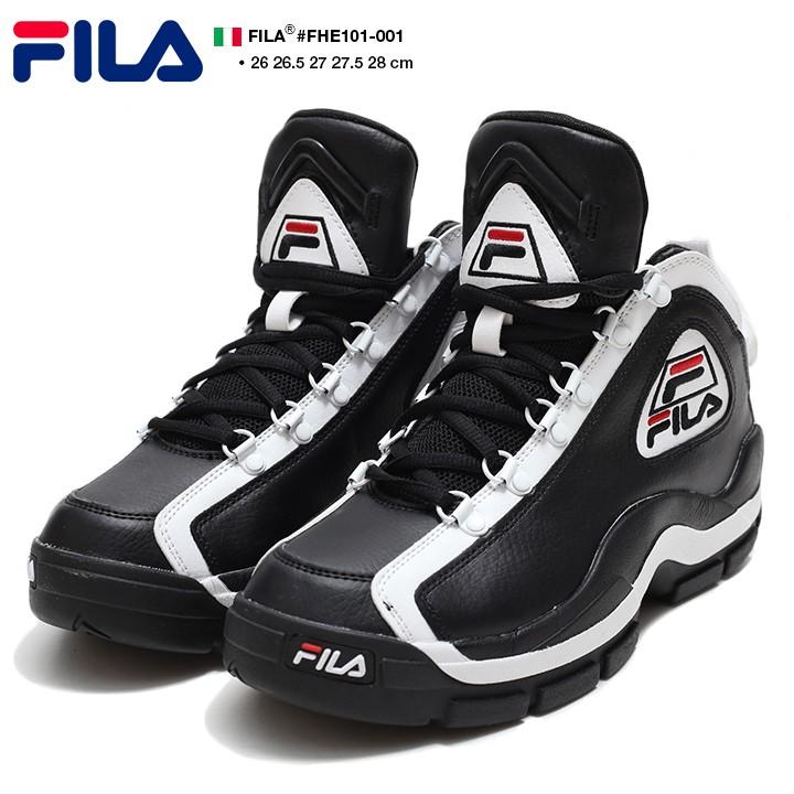 フィラ FILA スニーカー 靴 シューズ 96GL NBA 名作 Grant Hill グラントヒル 復刻 2PAC 着用モデル ハイカット 黒 本革 おにぎり バスケットボール バッシュ :930413014:本格派大人のB系XLダンス通販 - 通販 - Yahoo!ショッピング