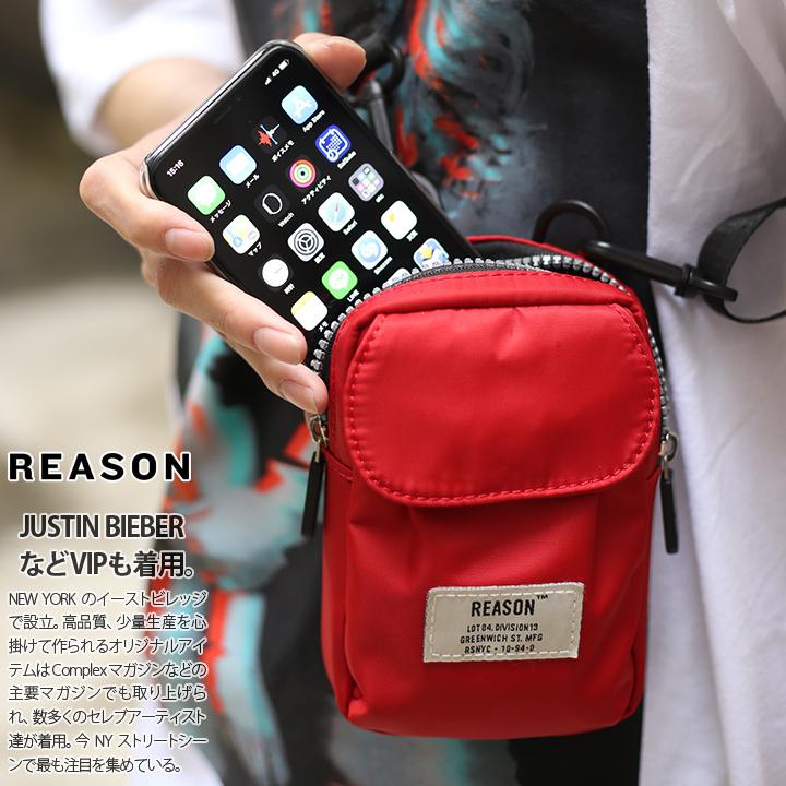 リーズン Reason ショルダーバッグ Bag メンズ レディース B系 かっこいい おしゃれ 0 9リットル シンプル ワンポイント ブランドロゴ グロー アイコスケース 本格派大人のb系xlダンス通販 通販 Yahoo ショッピング