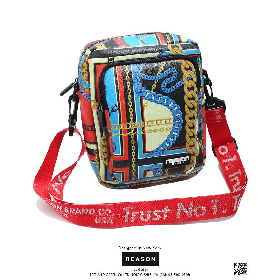 リーズン Reason ボディバッグ ワンショルダー Bag メンズ レディース B系 かっこいい おしゃれ ミニショルダーバッグ ゴールドチェーン チェック柄 総柄 派手 本格派大人のb系xlダンス通販 通販 Yahoo ショッピング