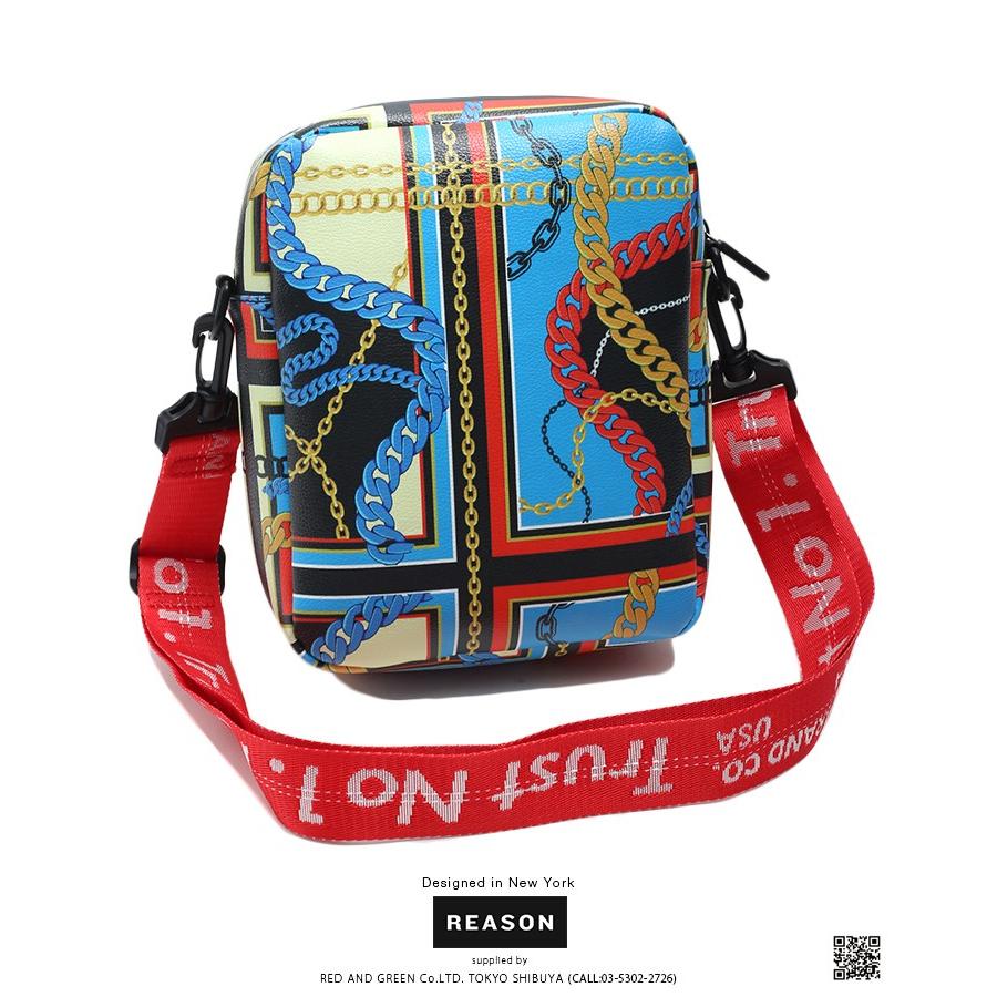 リーズン Reason ボディバッグ ワンショルダー Bag メンズ レディース B系 かっこいい おしゃれ ミニショルダーバッグ ゴールドチェーン チェック柄 総柄 派手 本格派大人のb系xlダンス通販 通販 Yahoo ショッピング