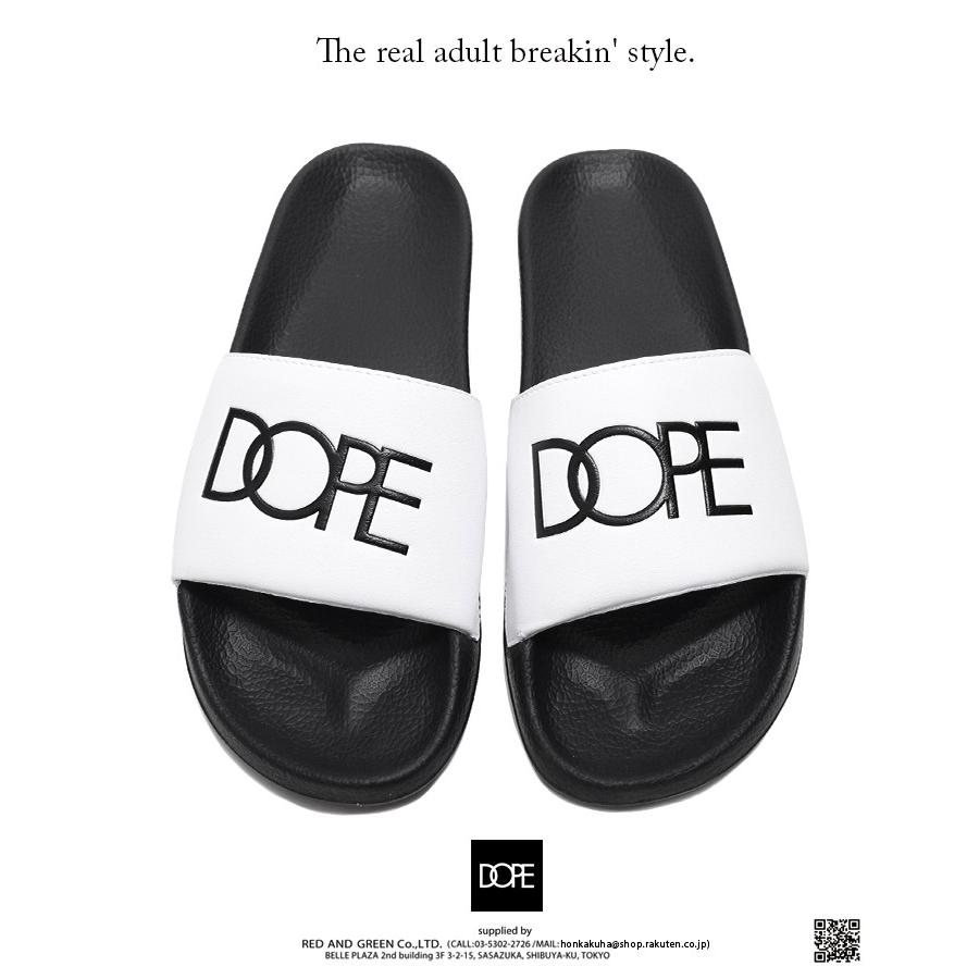 ドープ Dope シャワーサンダル スポーツサンダル ビーチサンダル ビーサン かっこいい 専用box付き 白黒 ブランドロゴ 本格派大人のb系xlダンス通販 通販 Yahoo ショッピング