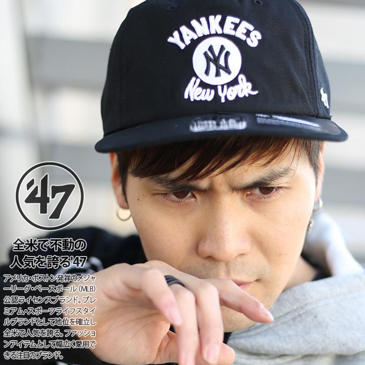 47 キャップ 47brand ニューヨーク ヤンキース 帽子 メンズ レディース 黒 Mlb Ny ロゴ フォーティセブン 深め スナップバック キャップ おしゃれ かっこいい 本格派大人のb系xl 零zero 通販 Yahoo ショッピング