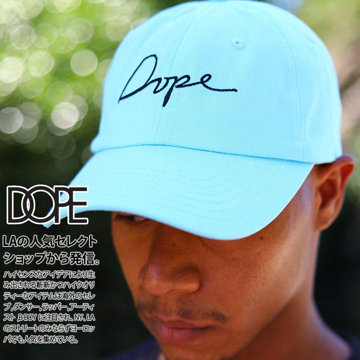 ドープ DOPE 帽子 メンズ キャップ ブランド ローキャップ ボールキャップ CAP レディース 水色 ミント ラベンダー オレンジ b系  かっこいい おしゃれ 筆記体 931714844 本格派大人のB系XL零ZERO 通販 