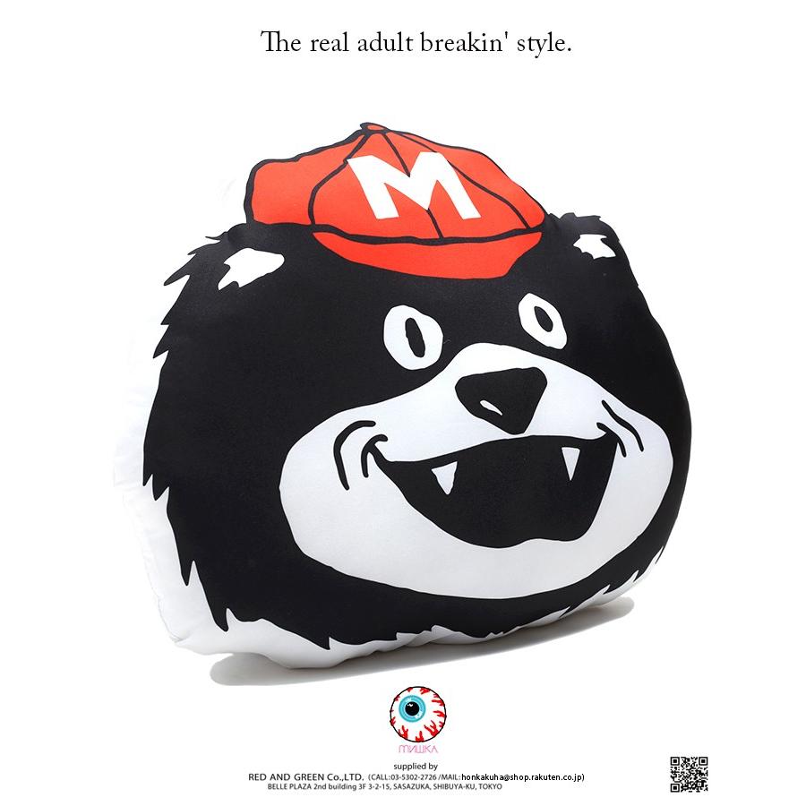 ミシカ Mishka クッション かっこいい フロアクッション ふわふわ Death Adder デスアダー 熊 マスコット 白 本格派大人のb系xlダンス通販 通販 Yahoo ショッピング