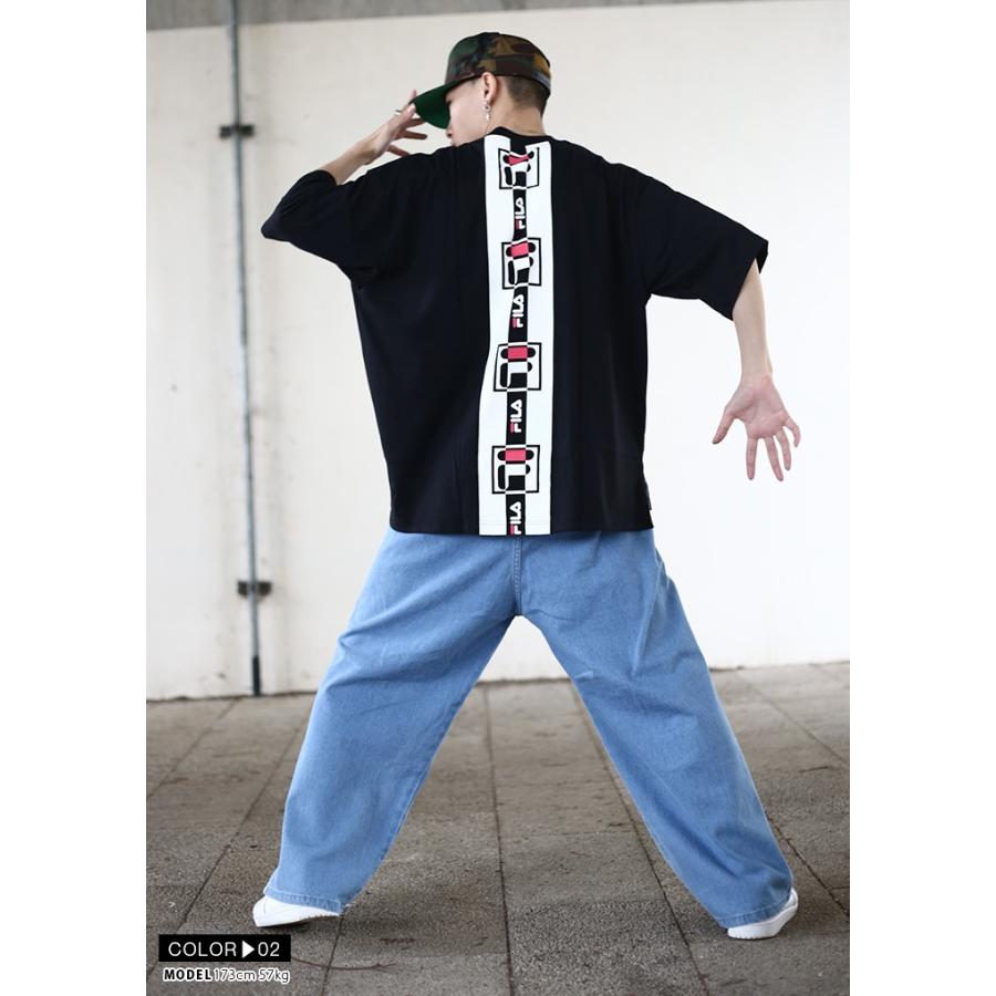 フィラ Fila Tシャツ 半袖 メンズ レディース 大きいサイズ B系 ヒップホップ ストリート系 スポーツ ファッション かっこいい おしゃれ 縦ライン 刺繍 本格派大人のb系xlダンス通販 通販 Yahoo ショッピング