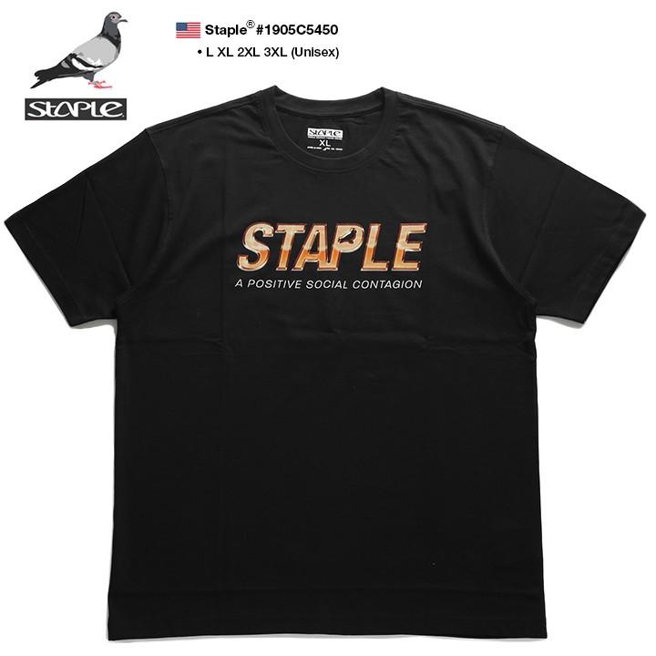 ステイプル Staple Tシャツ 半袖 英字ロゴ メンズ 大きいサイズ B系 かっこいい おしゃれ ゴールドプレートロゴ グラデーション 金プリント アメ車風 本格派大人のb系xlダンス通販 通販 Yahoo ショッピング