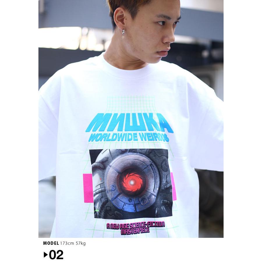 ミシカ Mishka Tシャツ 半袖 大きいサイズ かっこいい おしゃれ ネオンカラー 宇宙ロボット Keepwatch キープウォッチ 目玉 ビッグシルエット 本格派大人のb系xlダンス通販 通販 Yahoo ショッピング