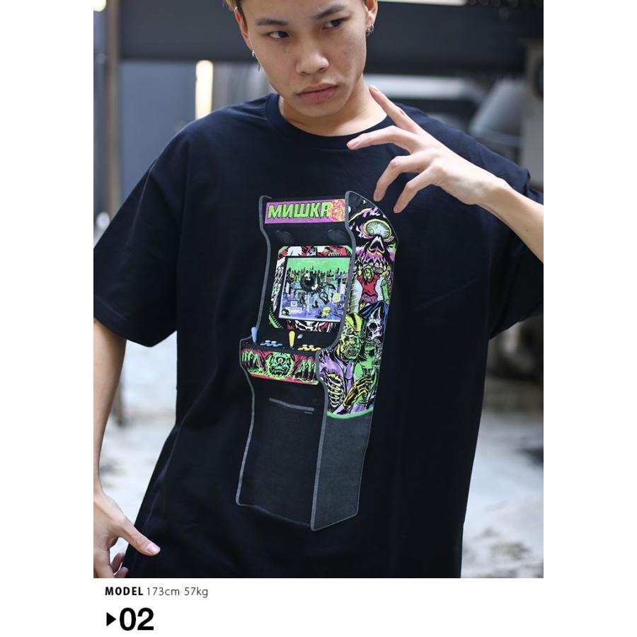 ミシカ Mishka Tシャツ 半袖 ネオンカラー 大きいサイズ かっこいい おしゃれ ゲームセンター Keepwatch 目玉 スカル ビッグシルエット 本格派大人のb系xlダンス通販 通販 Yahoo ショッピング