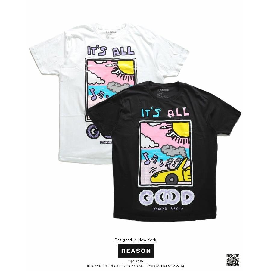 リーズン Reason Tシャツ 半袖 男女兼用 大きいサイズ かっこいい おしゃれ 休日 ビーチ ウォールアート ビッグシルエット 海外セレクト 本格派大人のb系xlダンス通販 通販 Yahoo ショッピング