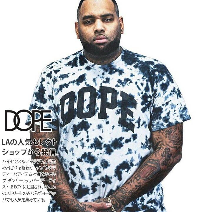 ドープ Dope Tシャツ 半袖 大きいサイズ かっこいい おしゃれ タイダイ染め 総柄 シンプル ワンポイント ゆったり ビッグシルエット オーバーサイズ 本格派大人のb系xlダンス通販 通販 Yahoo ショッピング