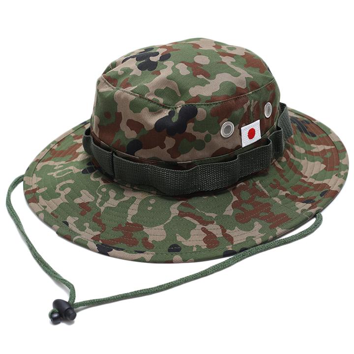 自衛隊グッズ ブッシュハット 帽子 陸上自衛隊 陸自 日章旗 日本国旗