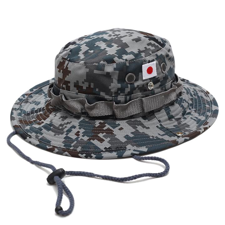 自衛隊グッズ ブッシュハット 帽子 航空自衛隊 空自 日章旗 日本国旗