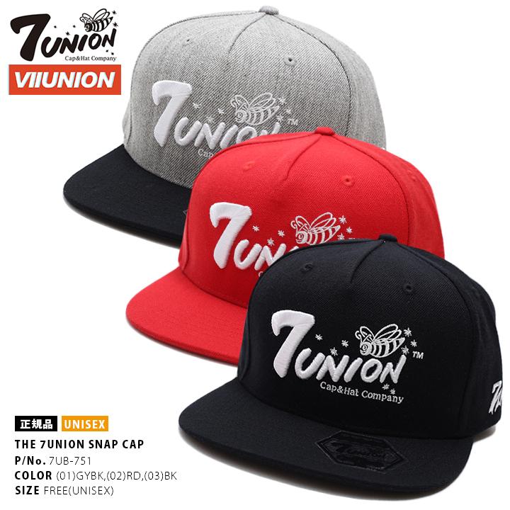 ラッパー輪入道着用 セブンユニオン 7union 帽子 メンズ キャップ ブランド レディース スナップバック Cap かっこいい おしゃれ 定番ロゴ 蜂 黒グレー赤 刺繍 本格派大人のb系xl 零zero 通販 Yahoo ショッピング