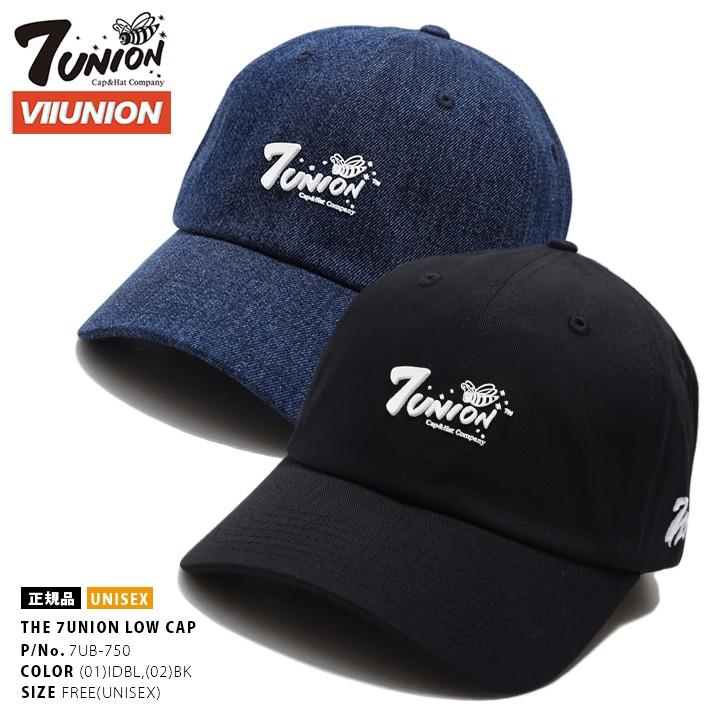 ラッパー輪入道着用 セブンユニオン 7union 帽子 メンズ キャップ ブランド レディース ローキャップ ボールキャップ Cap おしゃれ ロゴ デニム インディゴ 黒 本格派大人のb系xlダンス通販 通販 Yahoo ショッピング
