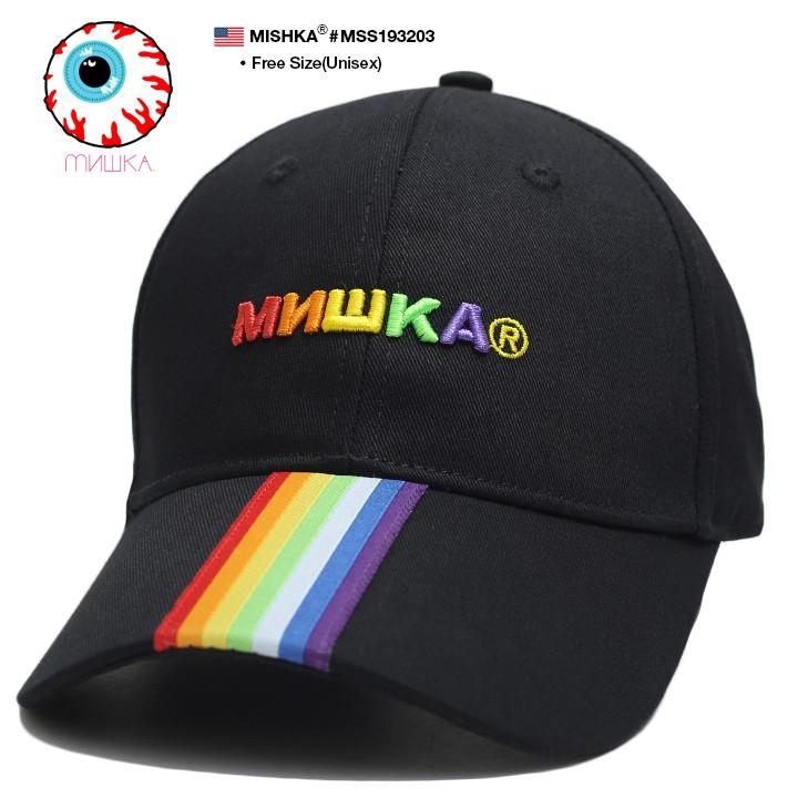 ミシカ Mishka 帽子 メンズ キャップ ブランド ローキャップ ボールキャップ Cap レディース B系 レインボーカラー 虹色 ロシア語 ライン かっこいい おしゃれ 本格派大人のb系xlダンス通販 通販 Yahoo ショッピング