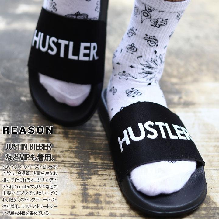 Reason Hustler スポーツサンダル 春夏秋用 ハスラー 限定 コラボ リーズン シャワーサンダル ビーサン ビーチサンダル サンダル おしゃれ かっこいい 本格派大人のb系xlダンス通販 通販 Yahoo ショッピング
