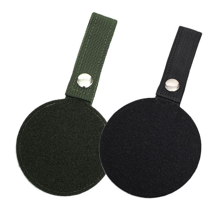 自衛隊 グッズ ワッペンホルダー 9cm 丸型 ベルクロ 付き バッグ