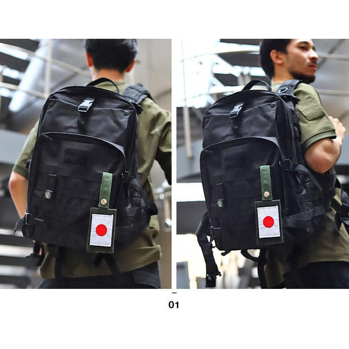 自衛隊 グッズ ワッペンホルダー 四角型 ベルクロ 付き バッグチャーム
