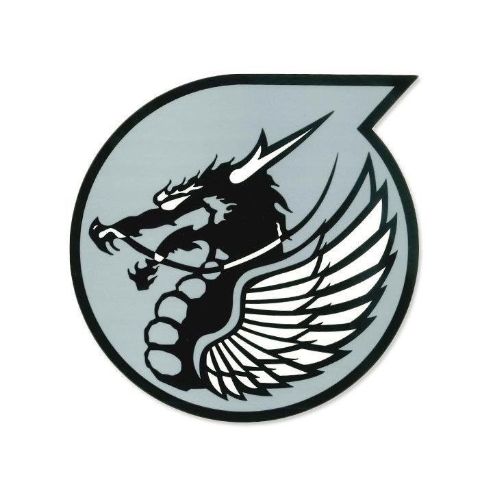 自衛隊 グッズ 第303飛行隊 ドラゴン 龍 F15 空自 ステッカー バイク
