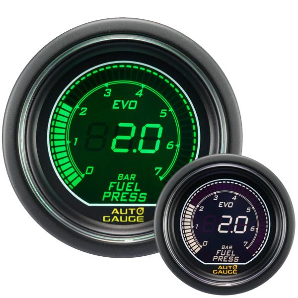 オートゲージ 燃圧計 52f デジタルlcdディスプレイ ホワイト グリーン 車 メーター Autogauge 追加メーター 日本製モーター 52mm Evo 後付け 612fp Ryu Weimall 通販 Yahoo ショッピング