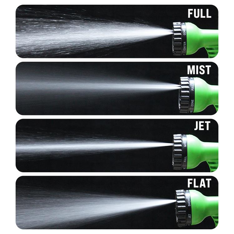 伸びるホース 伸縮ホース 蛇口プラグ付き 15m 伸びる 散水パターン 7種類 コンパクト 収納 超軽量 水まき 花壇 洗車 ガーデニング 家庭菜園 園芸 WEIMALL | WEIMALL | 08