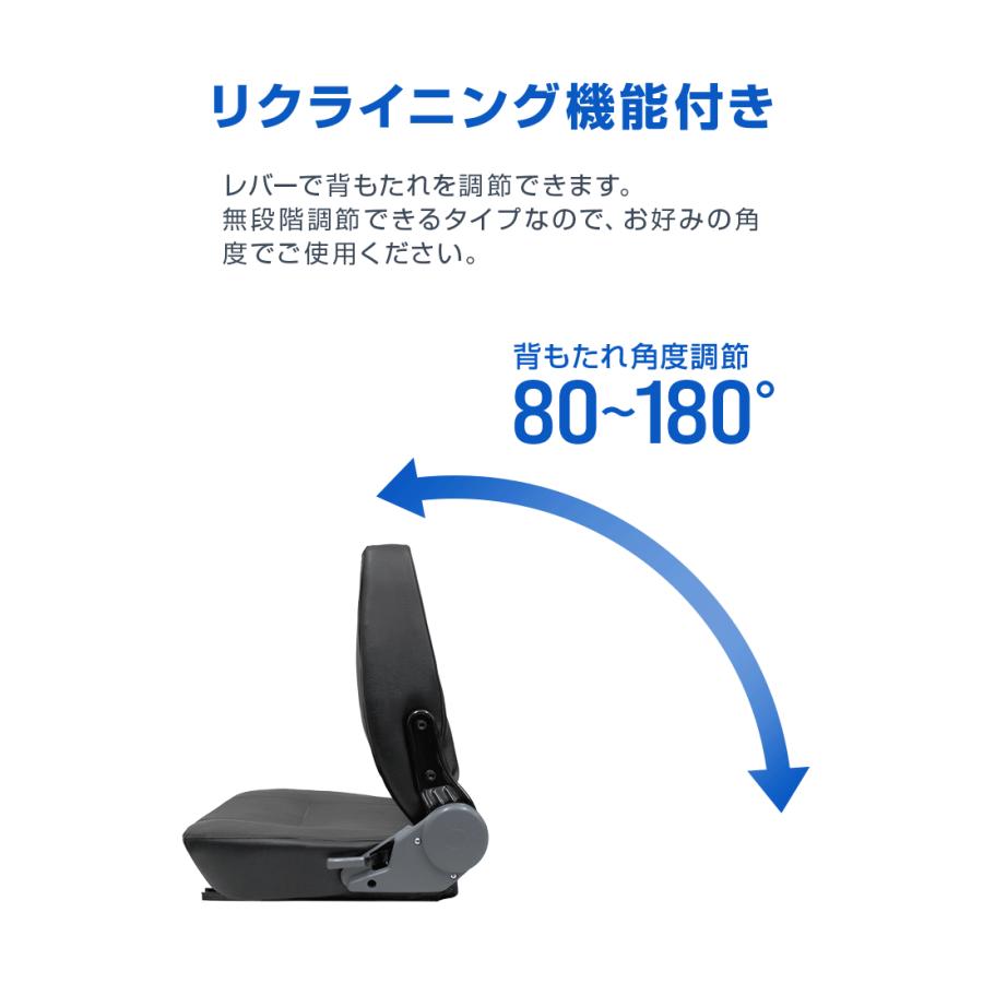 トラクターシート オペレーターシート 汎用 多目的 シート 交換 張り替え リクライニング付き 前後調節可能 トラ コン リフト ユンボ 座席 防水 建機 |  | 03