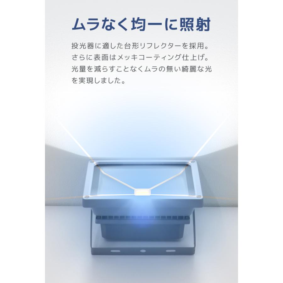 LED投光器 20W 200W相当 広角 広範囲 防塵 防水 LEDライト 作業灯 防犯 ワークライト 看板照明 屋外 ガレージ 昼光色 電球色 4個セット 一年保証 | WEIMALL | 05