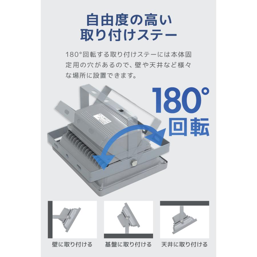 LED投光器 30W 300W相当 防水 LEDライト 作業灯 防犯 ワークライト 看板照明 屋外 ガレージ 昼光色 電球色 12個セット 一年保証 | WEIMALL | 09