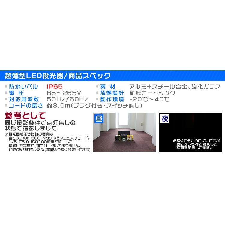 LED投光器 200W 防水 2個セット LEDライト 作業灯 防犯灯 ワークライト 広角120度 3mコード付 看板照明 屋外 ガレージ 昼光色 LED 投光器 | WEIMALL | 12