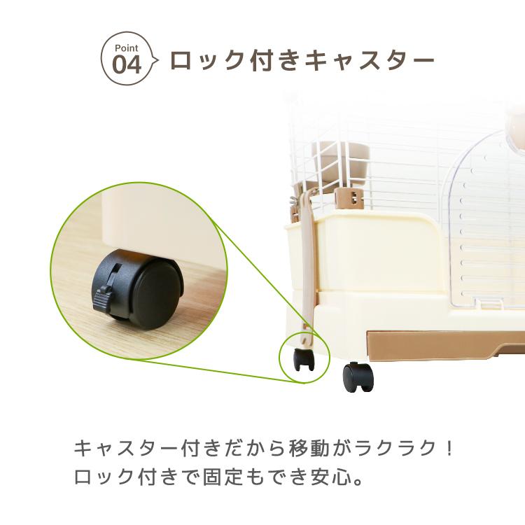 WEIMALL ペットケージ　2段　キャスター付き　ホワイト　猫・小動物 WEIMALL キャットケージ 猫用ケージ ワイドトレー 2段 猫 ケージ